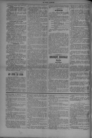 26/09/1883 - Le petit comtois [Texte imprimé] : journal républicain démocratique quotidien