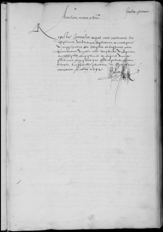 Registre des délibérations municipales 24 juin 1592 - 31 décembre 1594