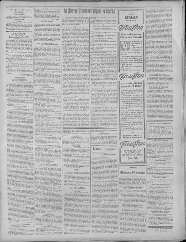 05/12/1922 - La Dépêche républicaine de Franche-Comté [Texte imprimé]