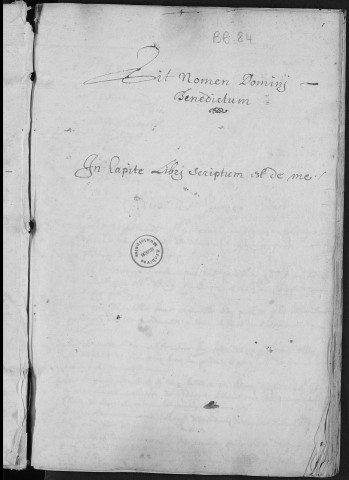 Registre des délibérations municipales 1er août 1658 - 30 septembre 1659
