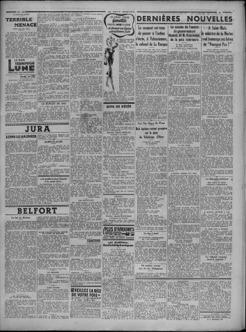 12/10/1936 - Le petit comtois [Texte imprimé] : journal républicain démocratique quotidien