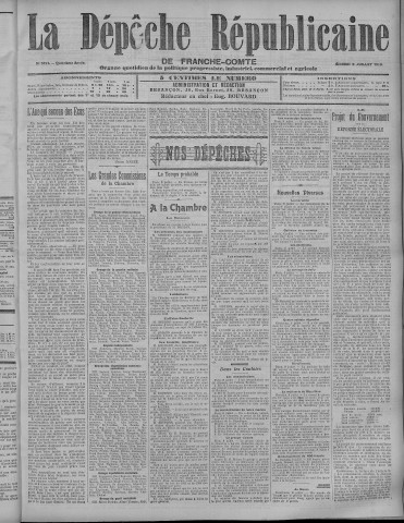 09/07/1910 - La Dépêche républicaine de Franche-Comté [Texte imprimé]