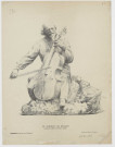Un portrait de Becquet, statuette terre cuite [estampe] / H. Gréber  ; Dessin de Maurice Boutterin ; Supplément au n°530 des "Gaudes" , [S. l.] : H. Gréber, 1909