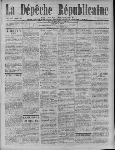 26/08/1904 - La Dépêche républicaine de Franche-Comté [Texte imprimé]