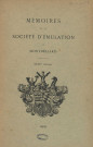 01/01/1909 - Mémoires de la Société d'émulation de Montbéliard [Texte imprimé]