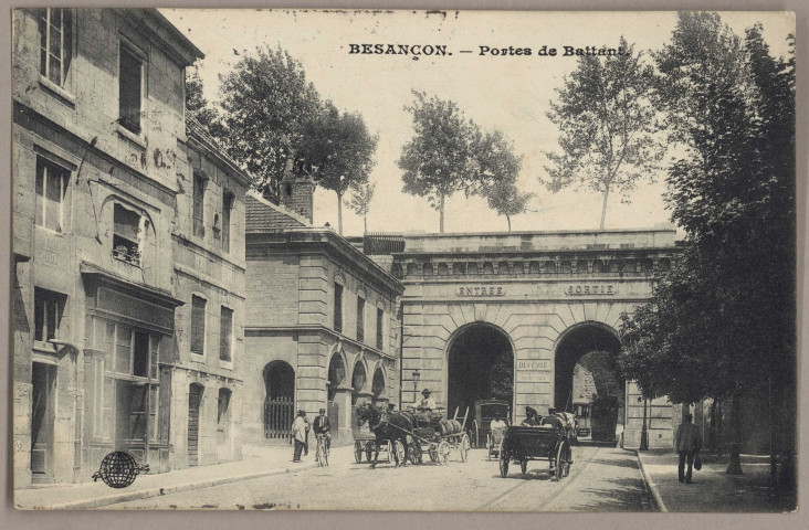 Besançon. - Porte de Battant - [image fixe] , Besançon : carte avec globe, 1904/1907