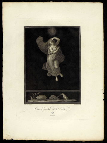 Ora Quarta di Notte [image fixe] / Raphael Sanzio d'Urb. Inv. Gravé par Dequevauvillier, fils.  ; Imprimé par Damour. : Damour, 1765/1807
