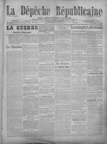04/03/1917 - La Dépêche républicaine de Franche-Comté [Texte imprimé]