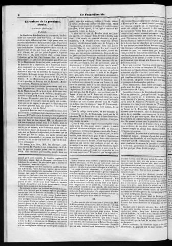 11/07/1846 - Le Franc-comtois - Journal de Besançon et des trois départements
