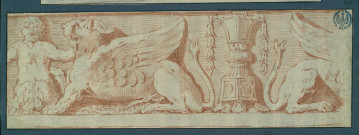 Fragment de frise d'inspiration mythologique , [S.l.] : [s.n.], [1700-1800]