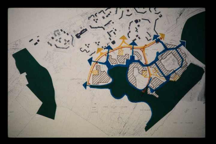 Plan d'aménagement du quartier de Planoise.