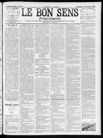 10/12/1905 - Organe du progrès agricole, économique et industriel, paraissant le dimanche [Texte imprimé] / . I