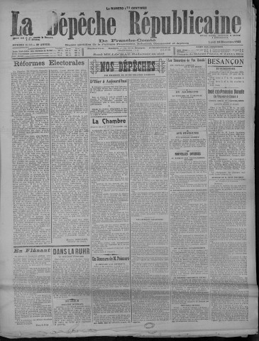 24/12/1923 - La Dépêche républicaine de Franche-Comté [Texte imprimé]