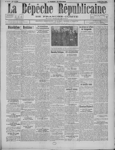 23/03/1933 - La Dépêche républicaine de Franche-Comté [Texte imprimé]
