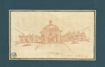 42 - Vue de l'église Santa Maria Assunta in Cielo à l'Ariccia , [Rome], [vers 1760-1770]