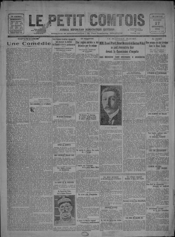 27/12/1930 - Le petit comtois [Texte imprimé] : journal républicain démocratique quotidien