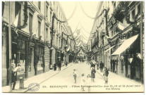 Besançon - Fêtes présidentielles des 13, 14 et 15 août 1910. Rue Moncey [image fixe] , Paris : I P M, 1910