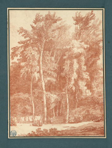 36 - Lavandières dans un jardin , [France], [vers 1765]