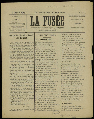 La Fusée [Texte imprimé] : journal anti-boche, anti-politique, anti-triste, anti-railleur