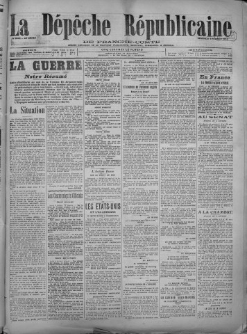 09/02/1917 - La Dépêche républicaine de Franche-Comté [Texte imprimé]