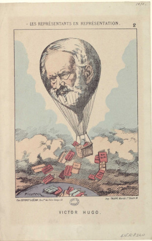 Victor Hugo. [image fixe] / Pilotell  ; Imp. Talons 1870
