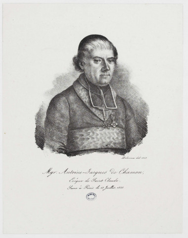 Mgr. Antoine-Jacques De Chamon, Evêque de Saint Claude, Sacré à Paris le 13 Juillet 1823 [image fixe] , 1823