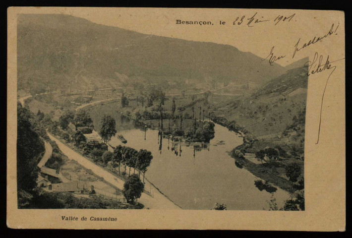 Besançon (Doubs) - La Vallée de Casamène, l'Ile de Malpas [image fixe] , 1897/1901