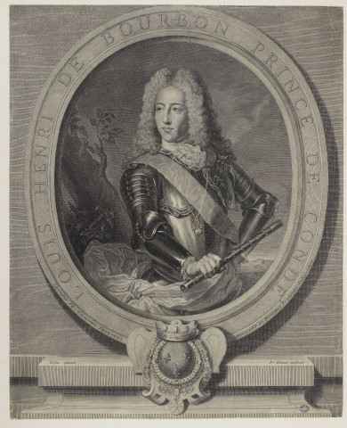[Portrait de Louis Henri de Bourbon Prince de Condé] / Gober pinxit ; P. Drevet sculpsit.