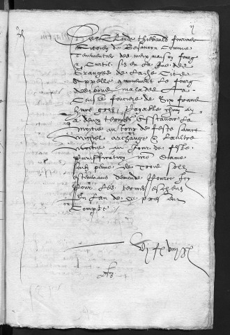 Comptes de la Ville de Besançon, recettes et dépenses, Compte de Jehan Cabet (1er juin 1581 - 31 mai 1582)
