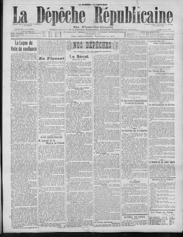 31/05/1921 - La Dépêche républicaine de Franche-Comté [Texte imprimé]