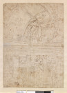 études du décor d'architecture de la galerie Farnèse (recto et verso)