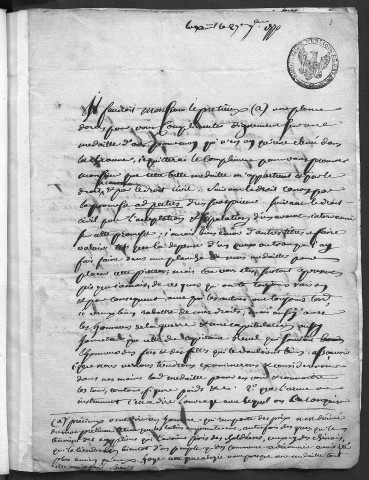 Ms 623 - Correspondance du Bénédictin franc-comtois D. Grappin