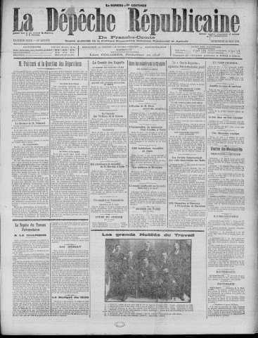 22/05/1929 - La Dépêche républicaine de Franche-Comté [Texte imprimé]