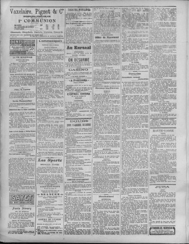 22/04/1923 - La Dépêche républicaine de Franche-Comté [Texte imprimé]