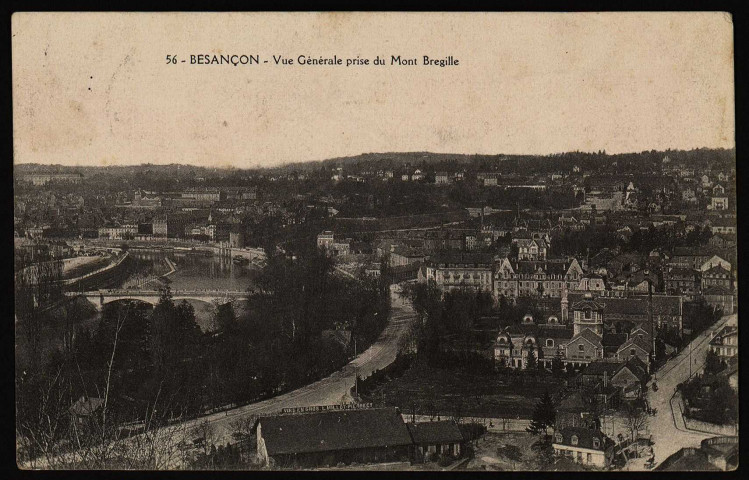 Besançon - Vue Générale prise du Mont Bregille [image fixe] , 1904/1914