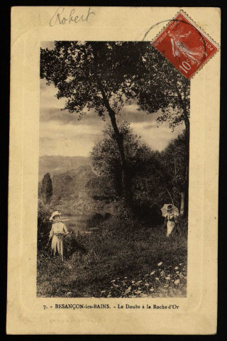 Besançon-les-Bains - Le Doubs à la Roche d'Or [image fixe] 1905/1910