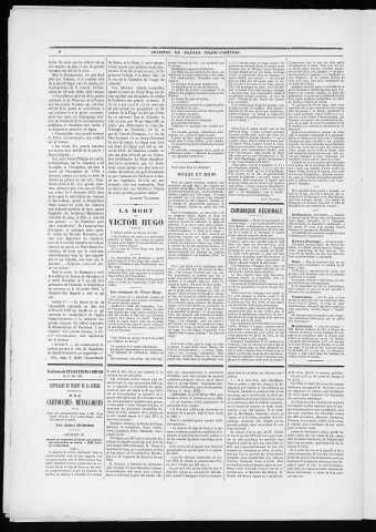 31/05/1885 - Le Paysan franc-comtois : 1884-1887