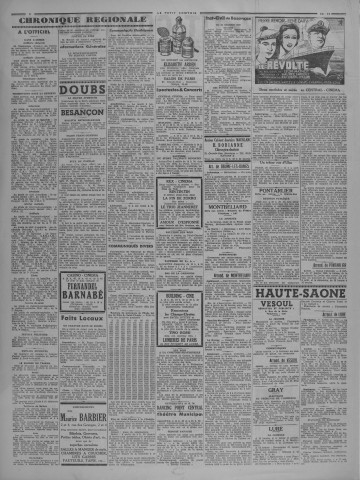 25/12/1938 - Le petit comtois [Texte imprimé] : journal républicain démocratique quotidien