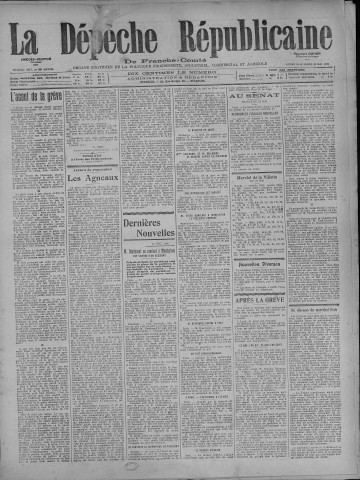24/05/1920 - La Dépêche républicaine de Franche-Comté [Texte imprimé]