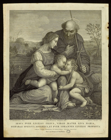 [La Sainte Famille] [image fixe] / fr : Bartholomaeus pinx. Joan : dominicus Campiglio delin. Antonius Capellan sculp. , 1760/17..