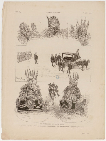 Les funérailles de Victor Hugo [image fixe] / E. Clair-Guyot , 1885