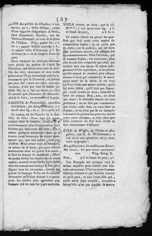 04/01/1799 - Le Nouvelliste littéraire [Texte imprimé]