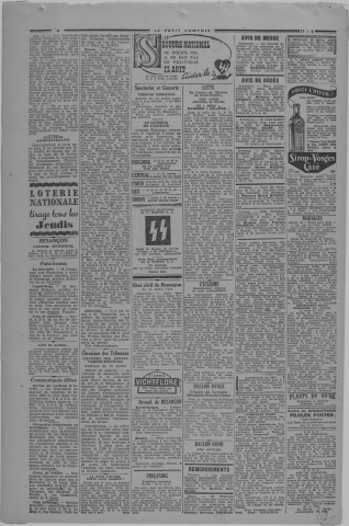 17/02/1944 - Le petit comtois [Texte imprimé] : journal républicain démocratique quotidien