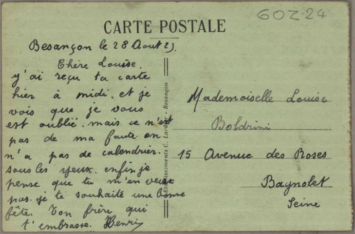 Faubourg Rivotte et Citadelle.