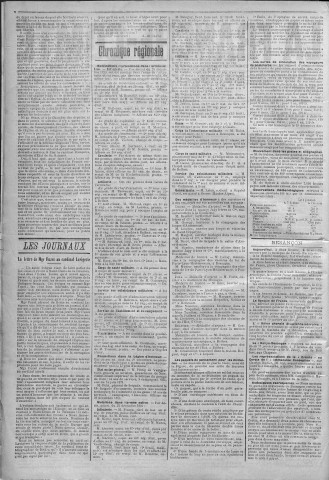 04/01/1891 - La Franche-Comté : journal politique de la région de l'Est