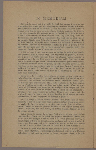 01/1928 - Bulletin / Société des amis de Léon Deubel