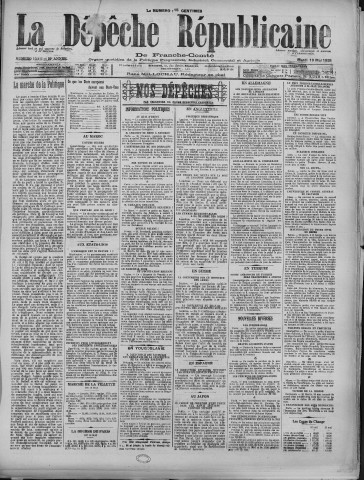 19/05/1925 - La Dépêche républicaine de Franche-Comté [Texte imprimé]