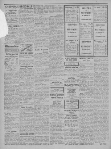 13/10/1929 - Le petit comtois [Texte imprimé] : journal républicain démocratique quotidien
