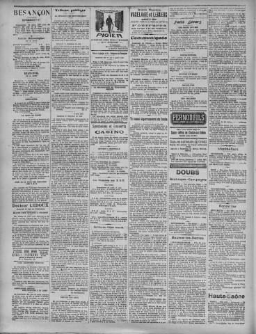 11/08/1927 - La Dépêche républicaine de Franche-Comté [Texte imprimé]