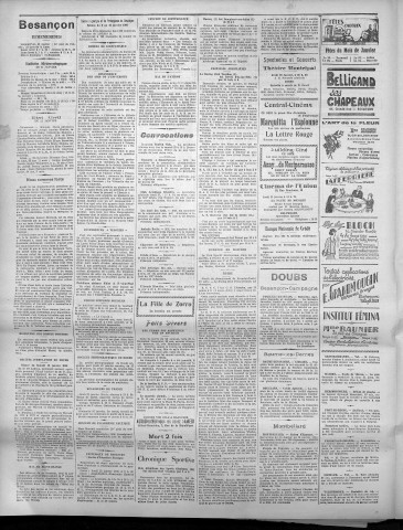 22/01/1930 - La Dépêche républicaine de Franche-Comté [Texte imprimé]